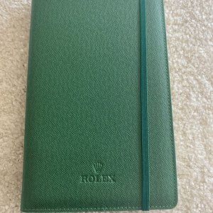 Brand New Genuine Rolex Leather Cased Notebook